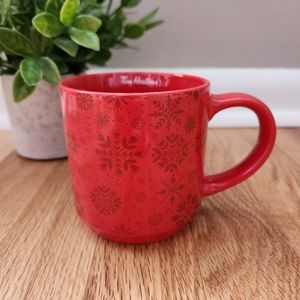 Tim Hortons 2021 Glossy Red Snowflake Collectible Mug